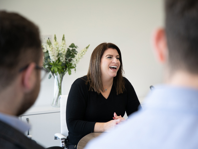Construction recruitment firm in the UK at meeting
